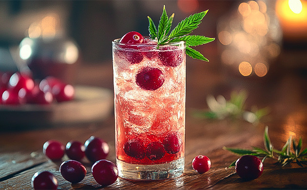 Коктейль Шипучая клюква