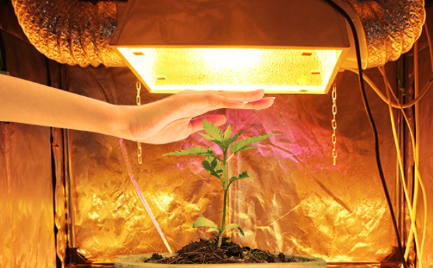 Определение расстояния до светильника с помощью руки