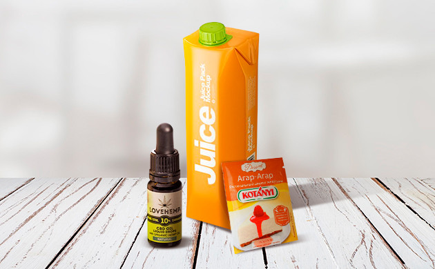 Ингредиенты для жевательных конфет Выбор сока для конфет с КБД