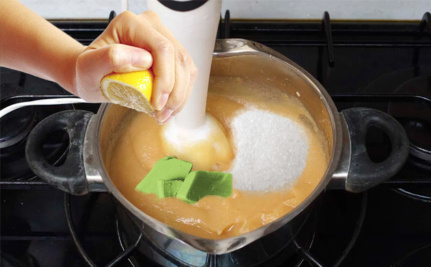 Измельчение яблок блендером