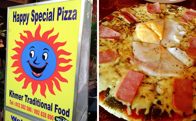 Пицца из Камбоджи Хэппи Пицца