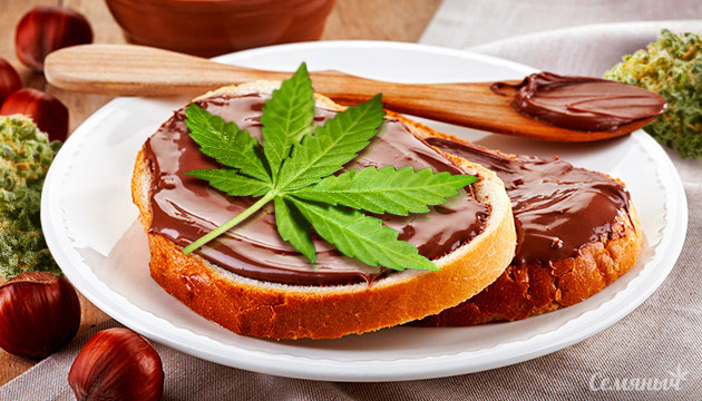 Конопляная нутелла на кухне