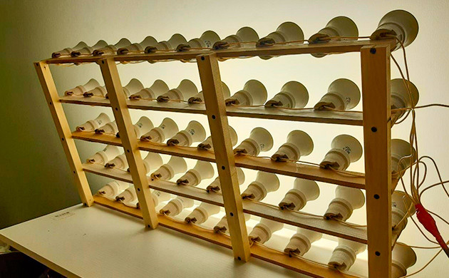 Самодельный LEDe борд черная мамба Черная мамба из LEDe ламп