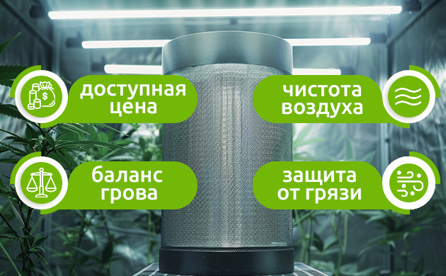 Роль угольных фильтров при выращивании конопли