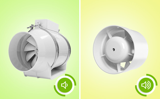 Канальные вентиляторы для гроубоксов Различие шумности канальных вентиляторов