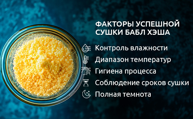 Как сохранить качество бабл хэша при сушке Правильная сушка бабл хэша