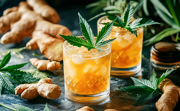 Имбирная шипучка с каннабисом