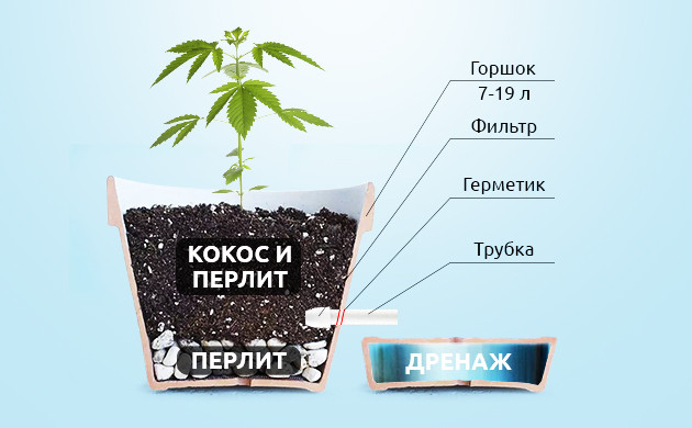 Устройство конопляного ведра Состав конопляного ведра