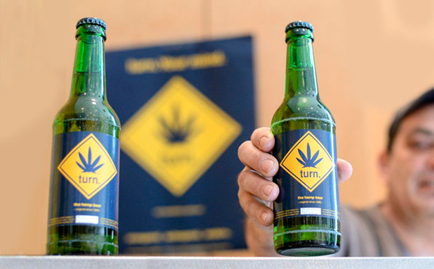 Пиво из конопли Бутылки пива из конопли