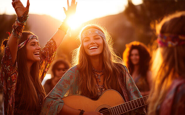 Каннабис в музыке, моде и свободе самовыражения Хиппи, музыкальные фестивали и марихуана