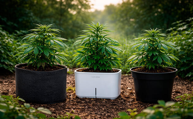 Выращивание каннабиса в горшке на улице