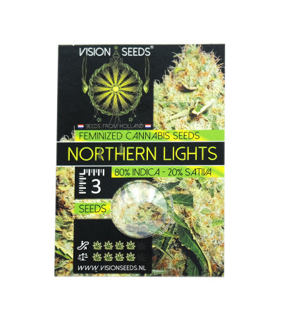 Семена сорта Northern Lights fem (Vision Seeds)