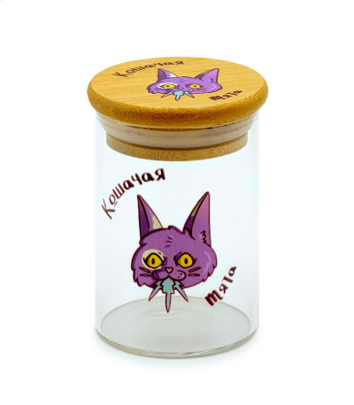 Баночка герметичная с принтом 7CH, маленькая