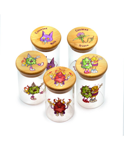 Баночка герметичная с принтом 7CH, большая