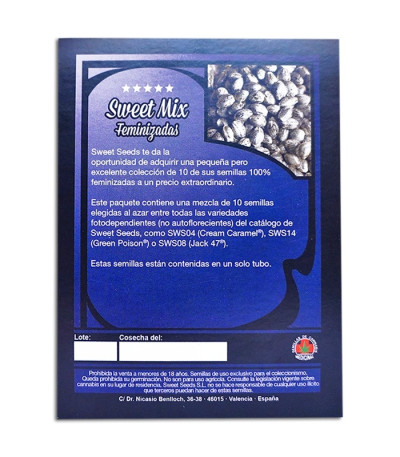 Микс семян конопли Sweet Mix Feminizadas fem (Sweet Seeds)